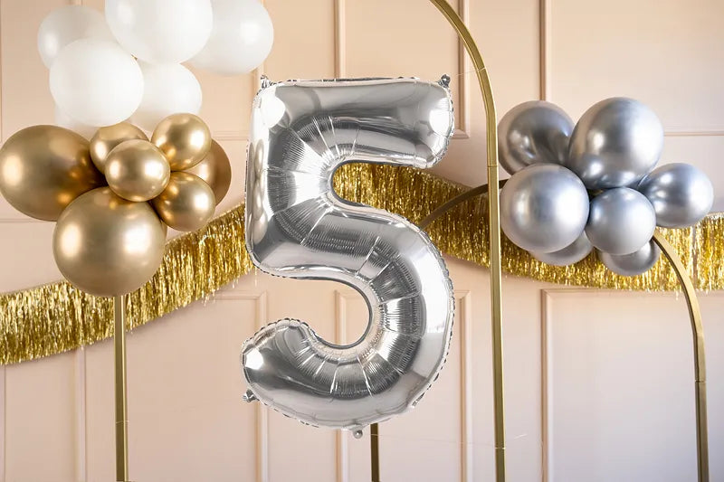 Foil Balloon Numbers 72 cm Silver