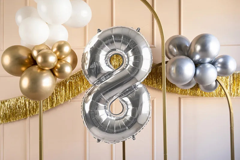 Foil Balloon Numbers 72 cm Silver