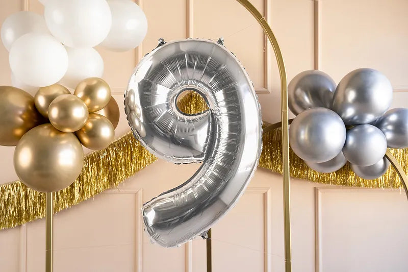 Foil Balloon Numbers 72 cm Silver