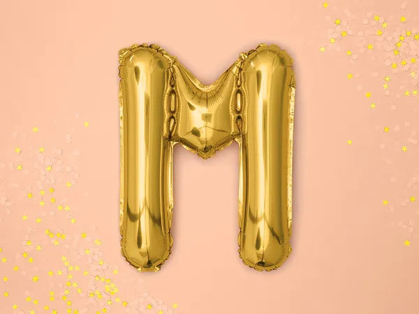 Folienballon Buchstabe 35cm, gold