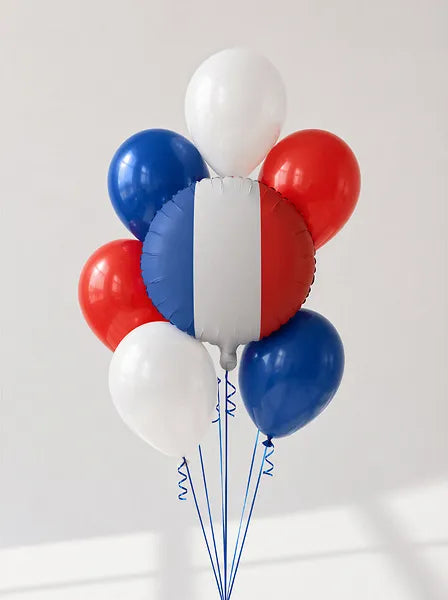 Folienballon Flagge 35 cm, Mix