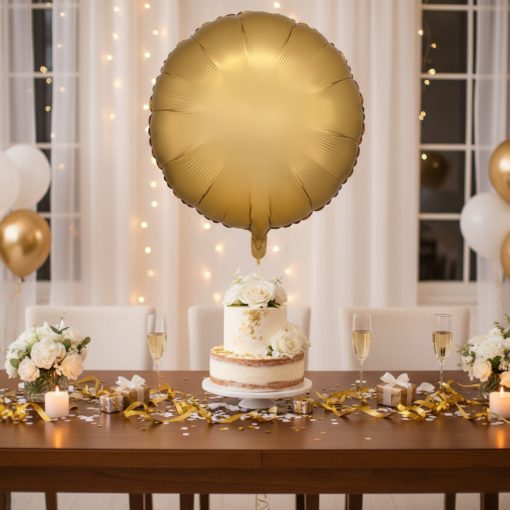 Folienballon Silk Lustre Gold 43 cm