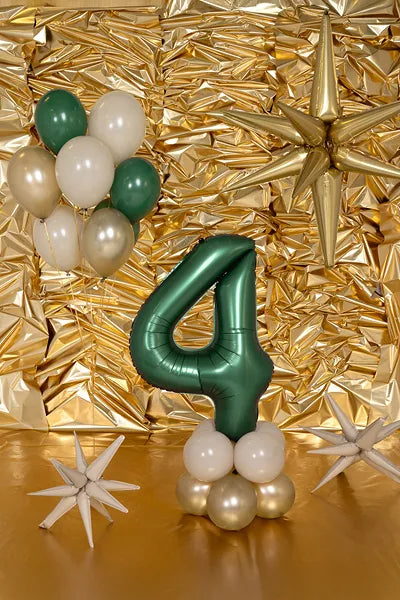 Folienballon Zahlen, 86 cm grün