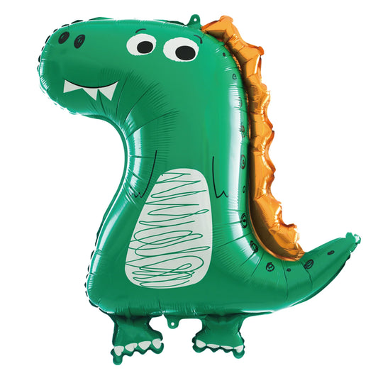 Folienballon Süßer Dinosaurier – 58 x 73 cm