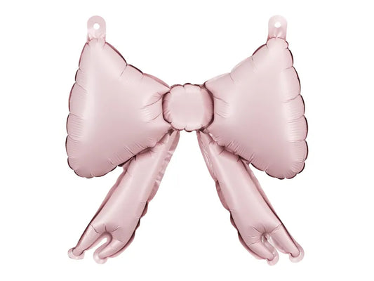 Folienballons für Girlanden in Schleifenform, 25,5 x 25 cm, pudriges Rosa