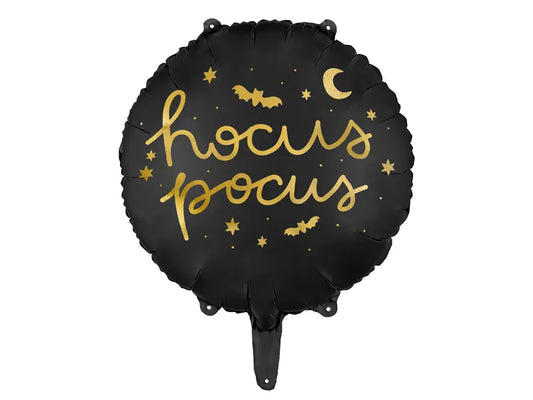 Folienluftballon Hocus Pocus, 45 cm, schwarz