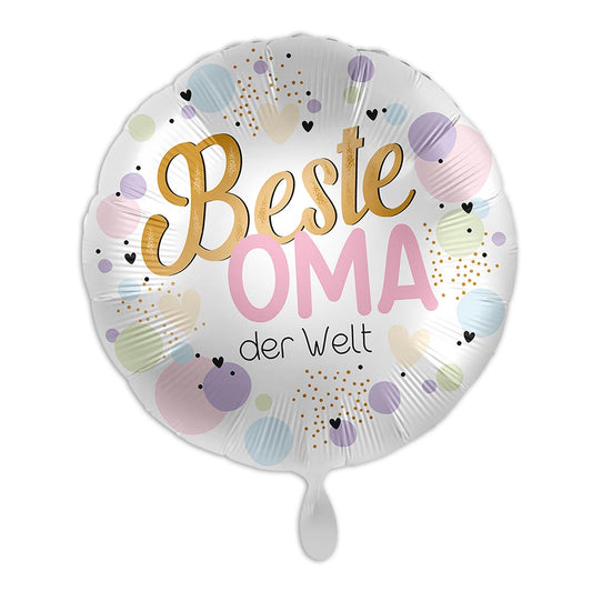 Folienballon Beste Oma der Welt - Rund und Festlich