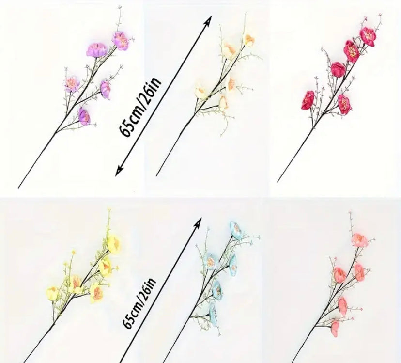 Kunst Blumen Dekoration 6 Stk