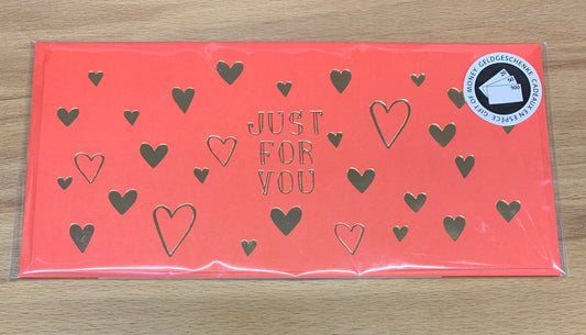 Geldgeschenkkarte „Jule“ 11x23cm rot - Avaloon Party-Deko-Geschenke