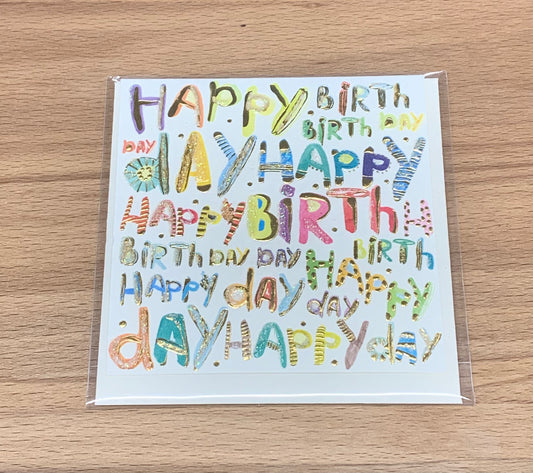 Minikarte- Happybirthday - Avaloon Party-Deko-Geschenke