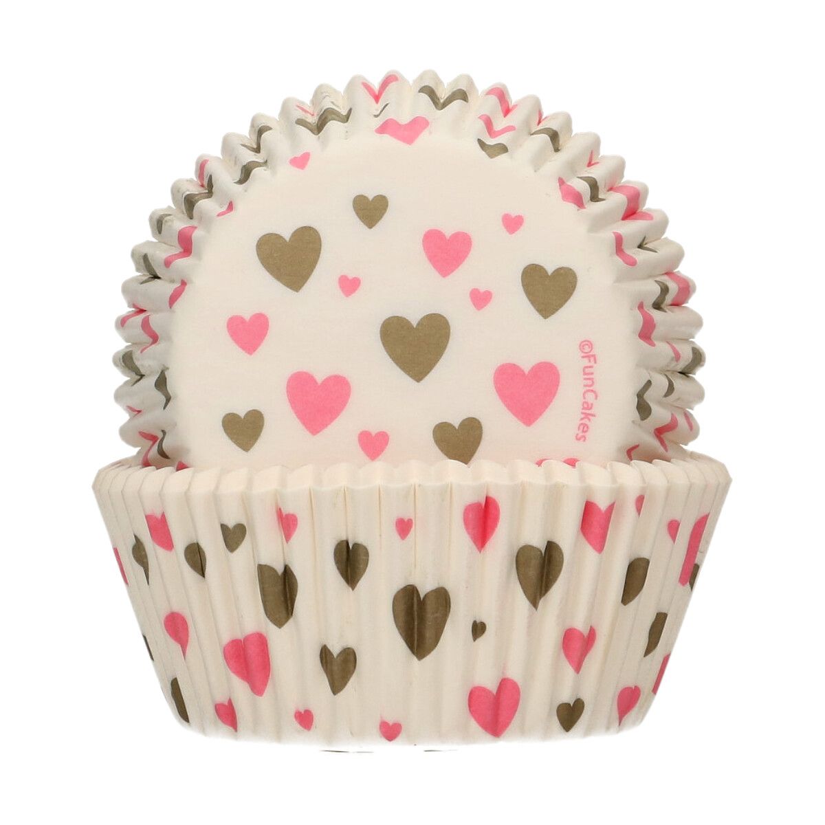 FunCakes Backförmchen Herzen – 48er Set