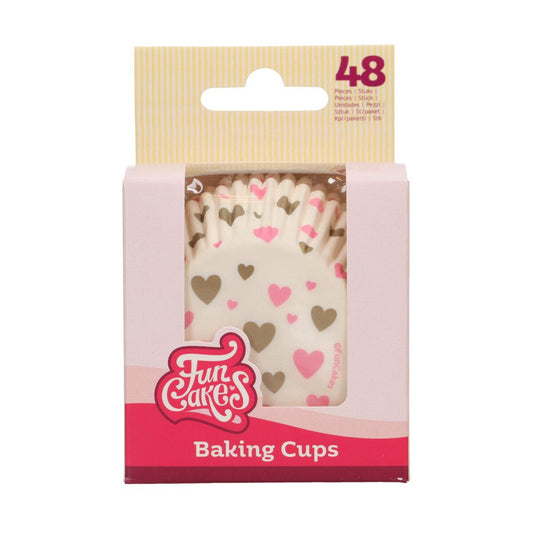 FunCakes Backförmchen Herzen – 48er Set