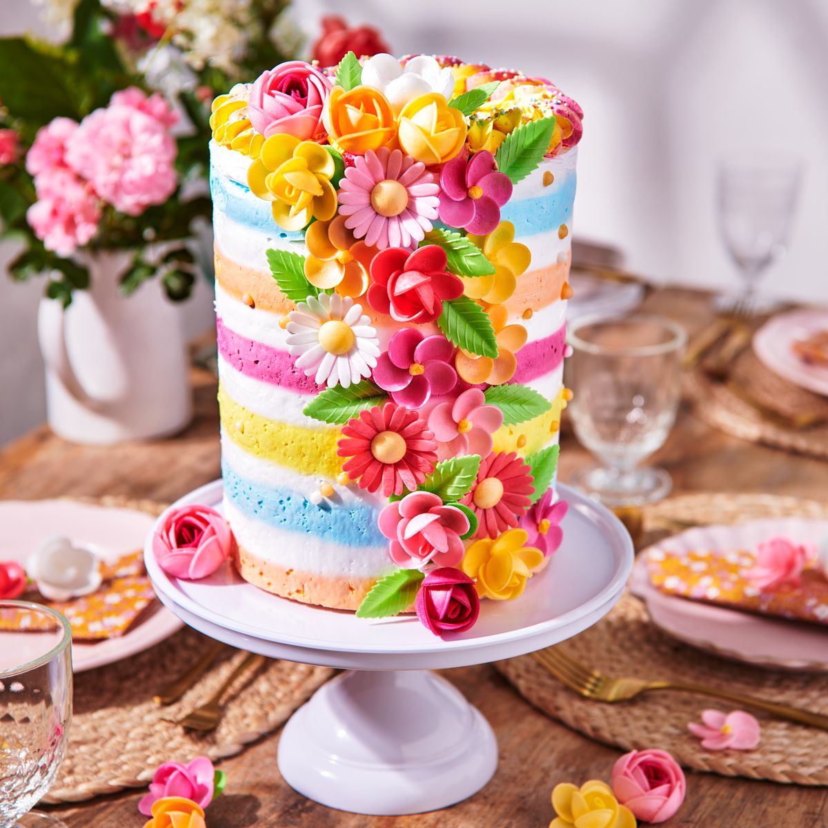 Essbare Gänseblümchen aus Oblaten – FunCakes, 13 Stück