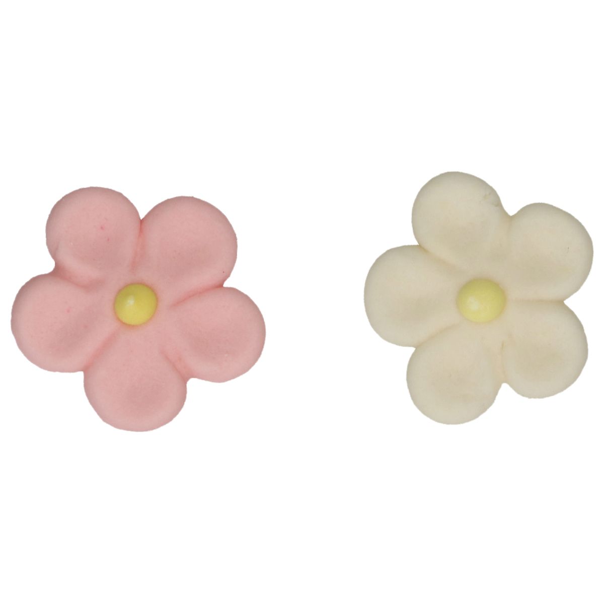 FunCakes Fondant Decorations Daisies White/Pink set/12