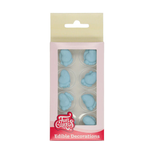 FunCakes Zuckerdekorationen Babyfüsse Blau 16 Stk