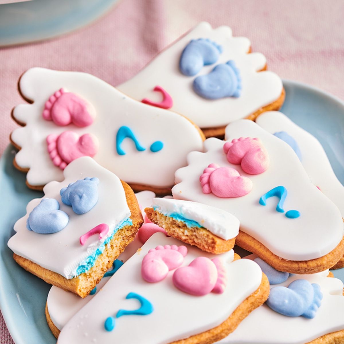 FunCakes Zucker-Deko Babyfüsse Pink, 16er Set