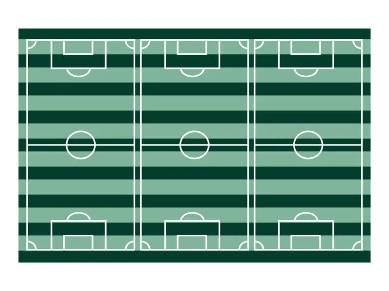 Fußballfeld-Tischdecke, 120x180 cm, Mix