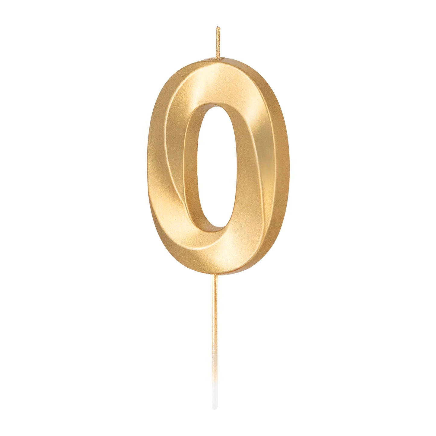 Geburtstagkerzen Zahlen gold 6,5 cm
