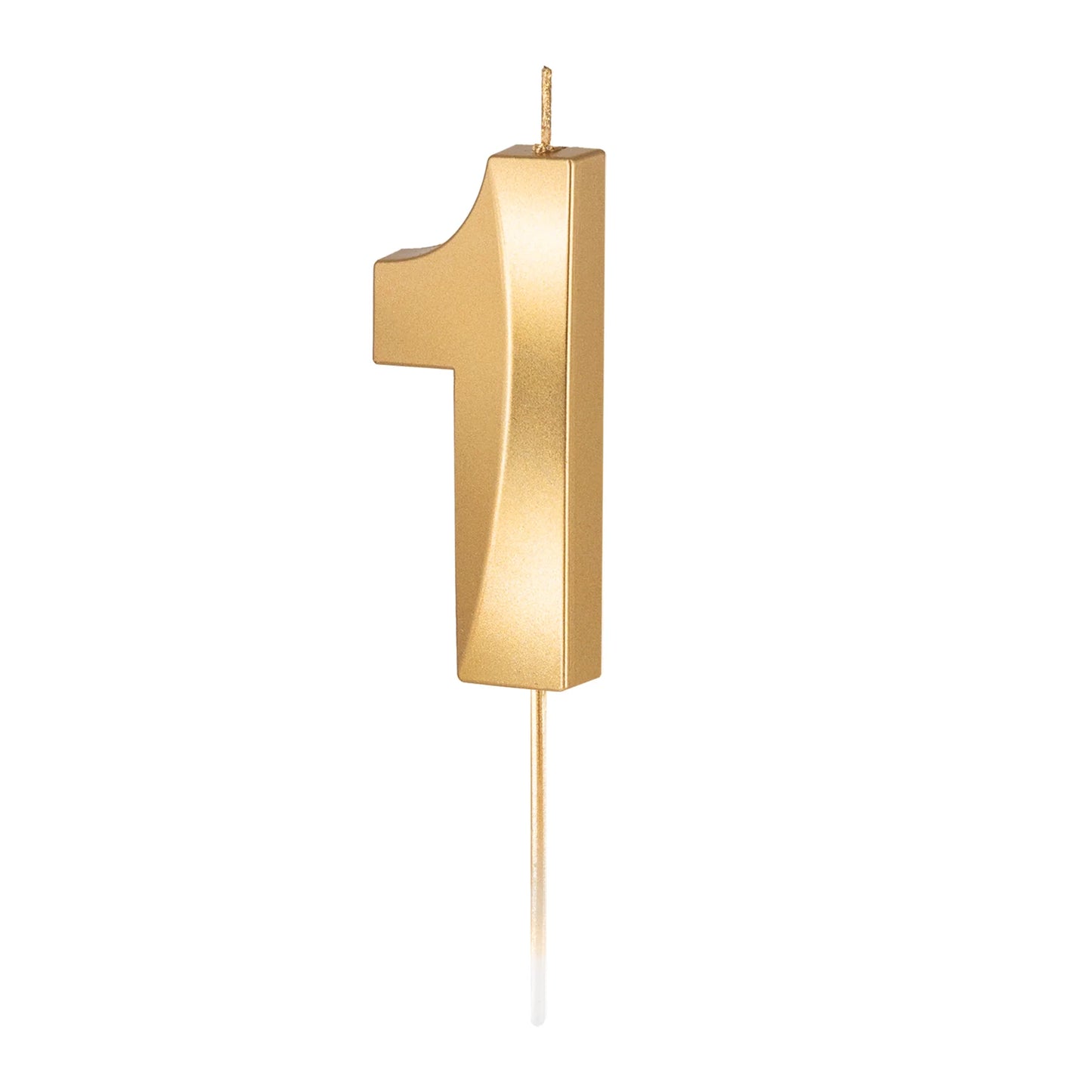 Geburtstagkerzen Zahlen gold 6,5 cm