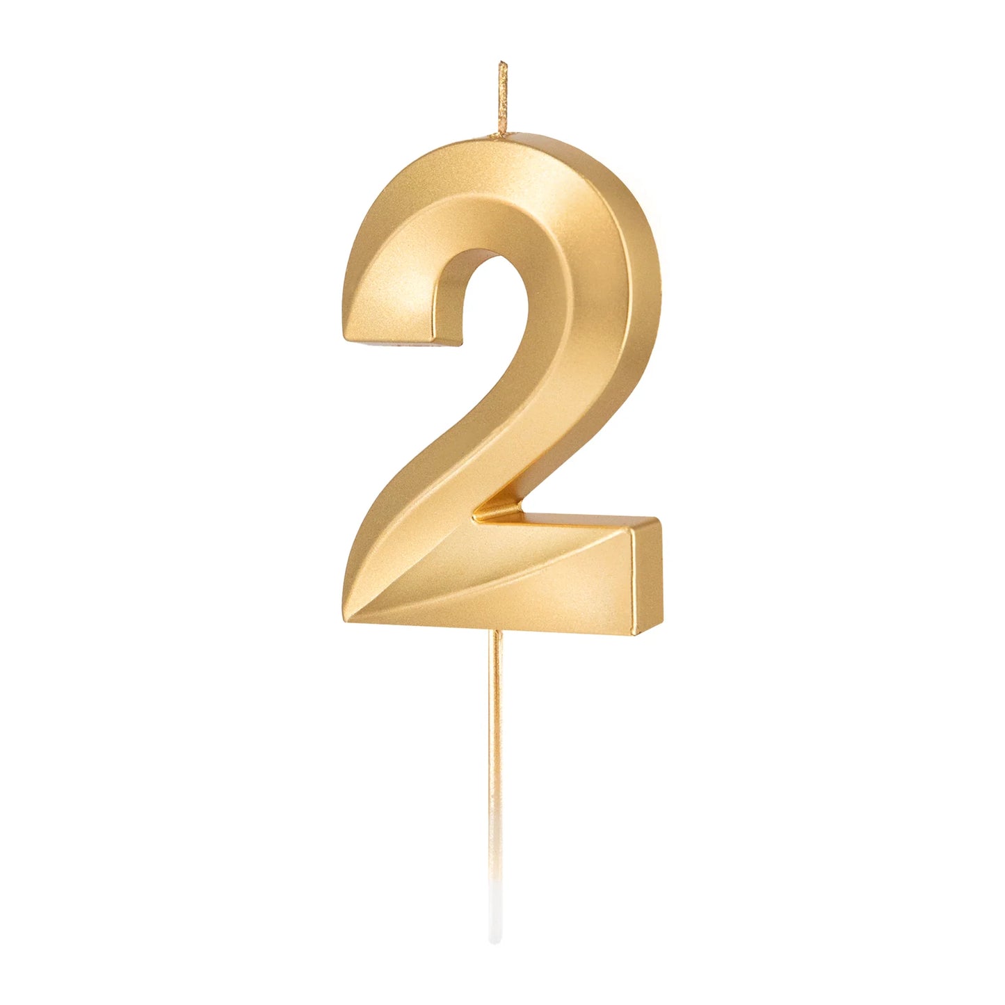 Geburtstagkerzen Zahlen gold 6,5 cm