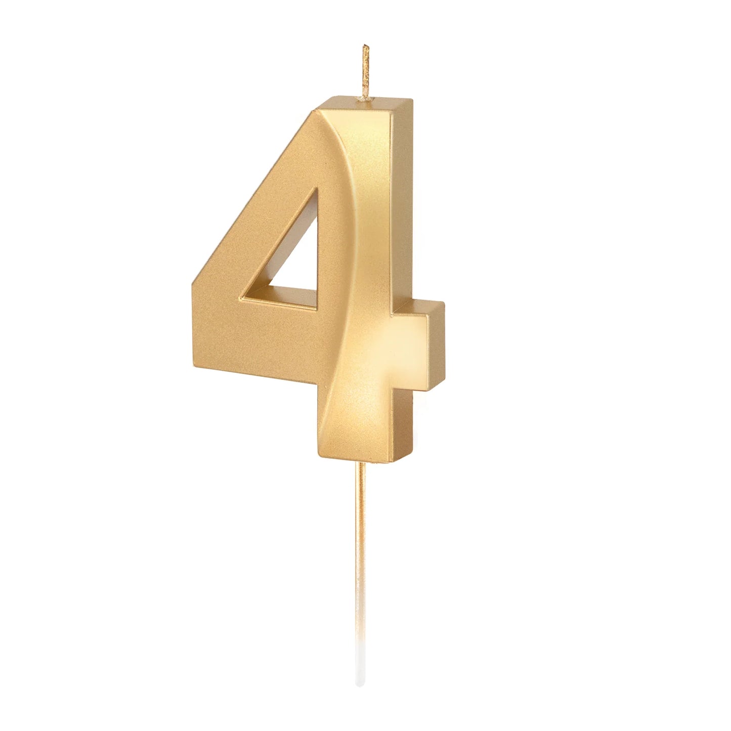 Geburtstagkerzen Zahlen gold 6,5 cm