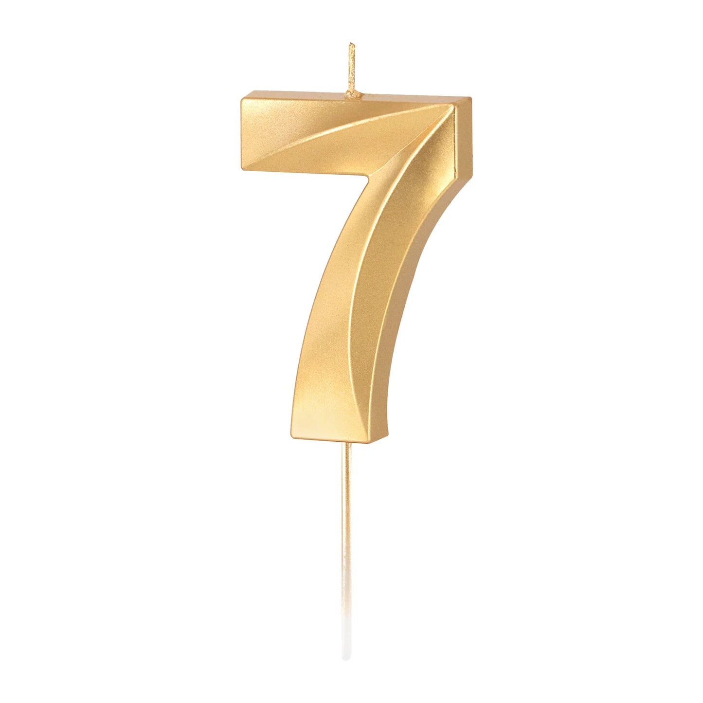 Geburtstagkerzen Zahlen gold 6,5 cm