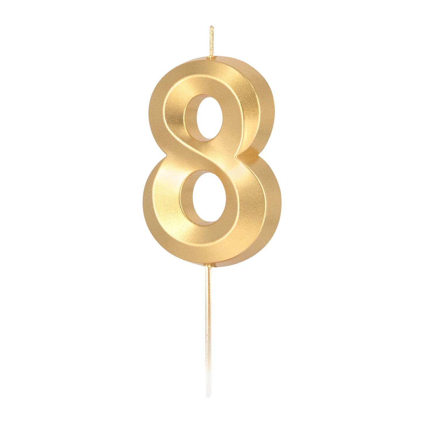 Geburtstagkerzen Zahlen gold 6,5 cm
