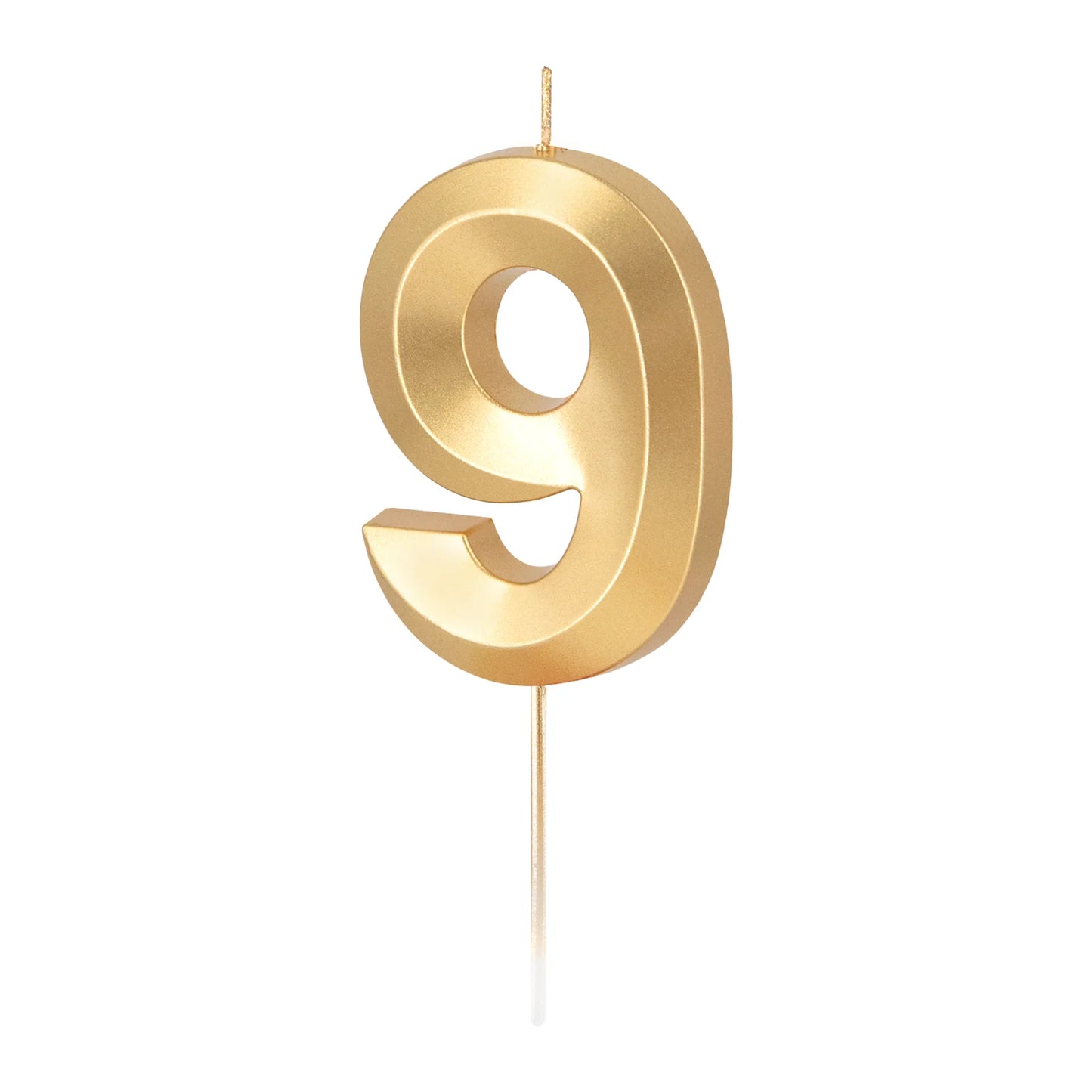 Geburtstagkerzen Zahlen gold 6,5 cm