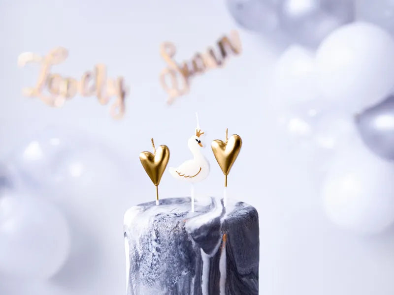 Geburtstagskerzen Lovely Swan, Mix - Avaloon Party-Deko-Geschenke