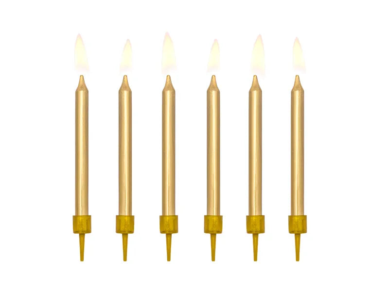 Geburtstagskerzen, glatt, gold, 6cm - Avaloon Party-Deko-Geschenke