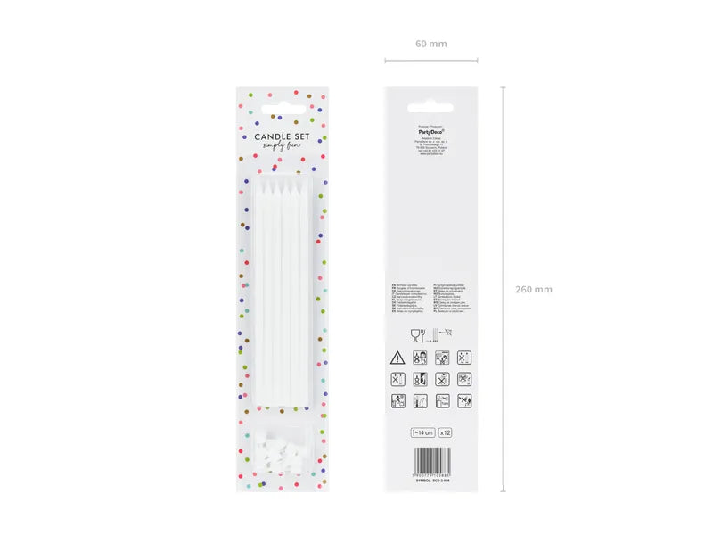 Geburtstagskerzen glatt, 14cm - Avaloon Party-Deko-Geschenke