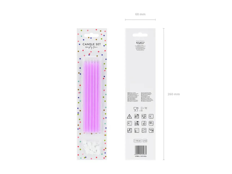 Geburtstagskerzen glatt, 14cm - Avaloon Party-Deko-Geschenke