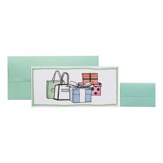 Geldgeschenkkarte „Cindy“ 11x23cm weiss - Avaloon Party-Deko-Geschenke