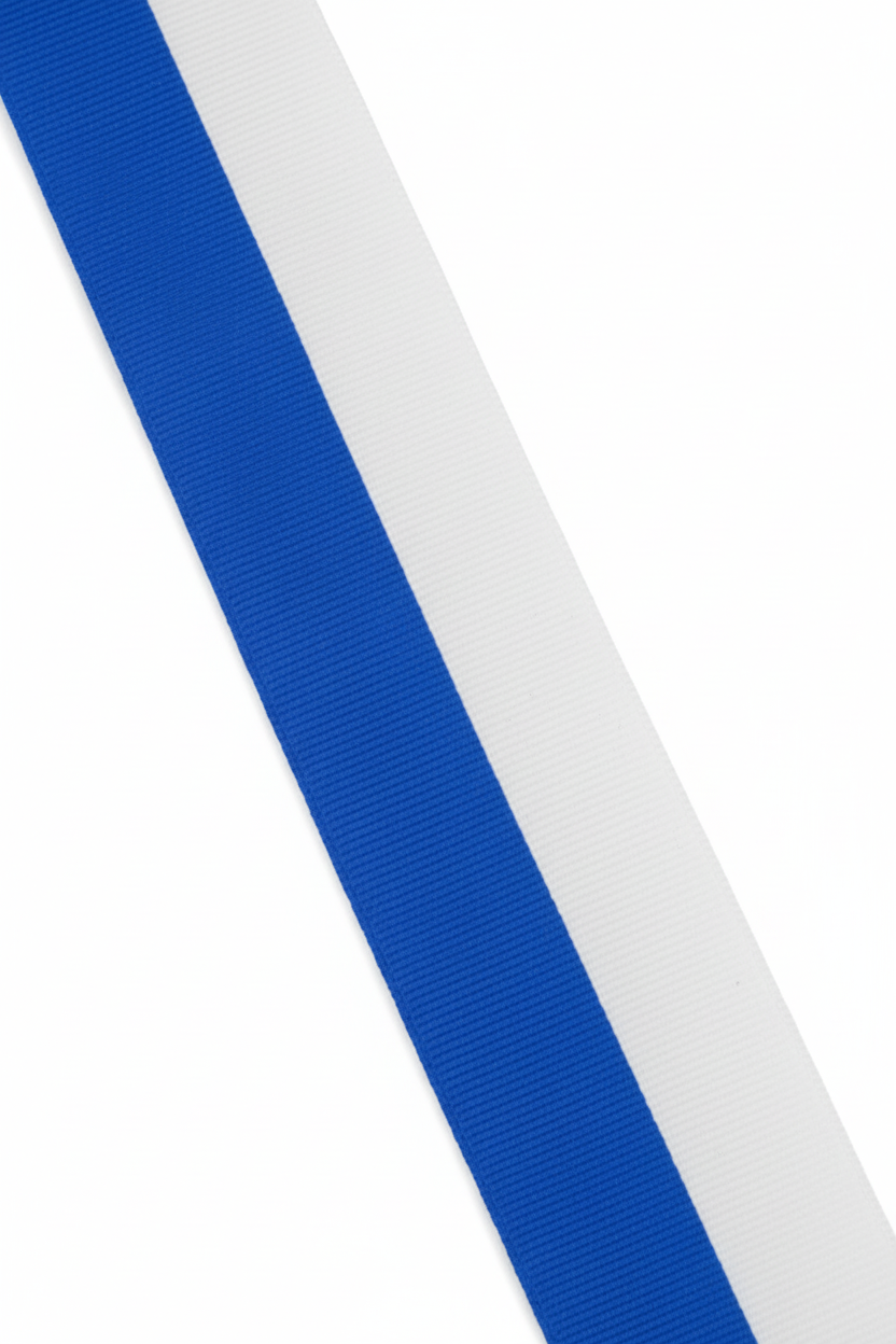 Gift Ribbon National Ribbon - white, blue