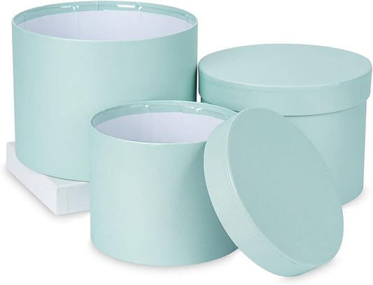 Geschenkbox Rund Blumenbox mit Folie - Avaloon Party-Deko-Geschenke