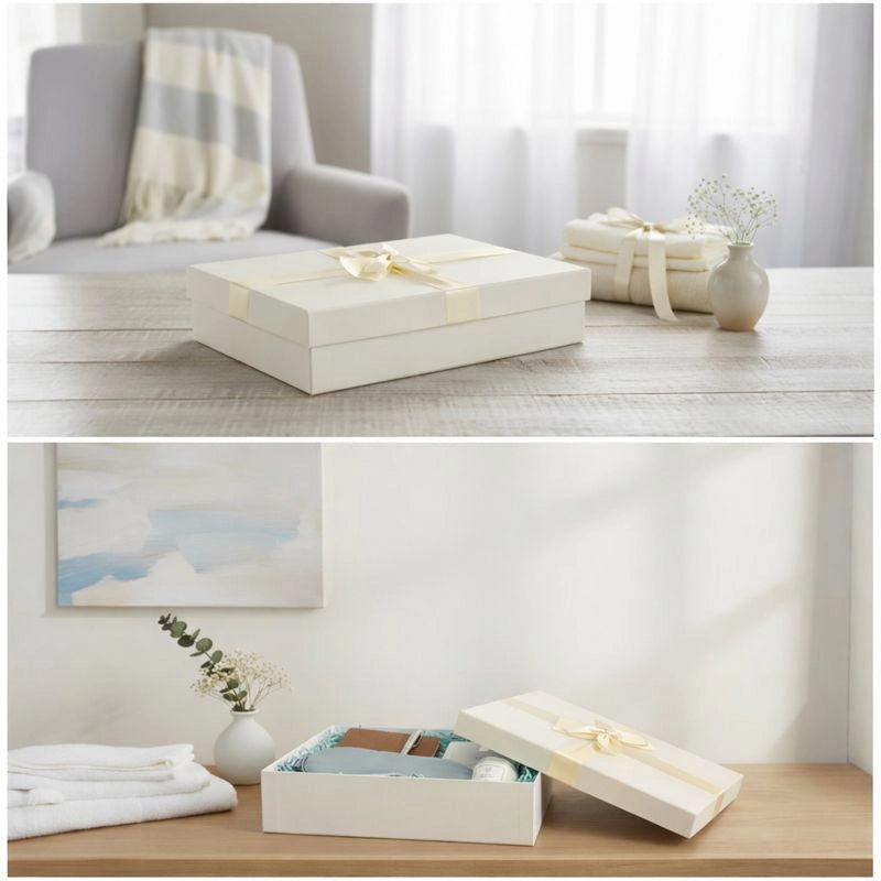 Geschenkboxen in Elfenbein