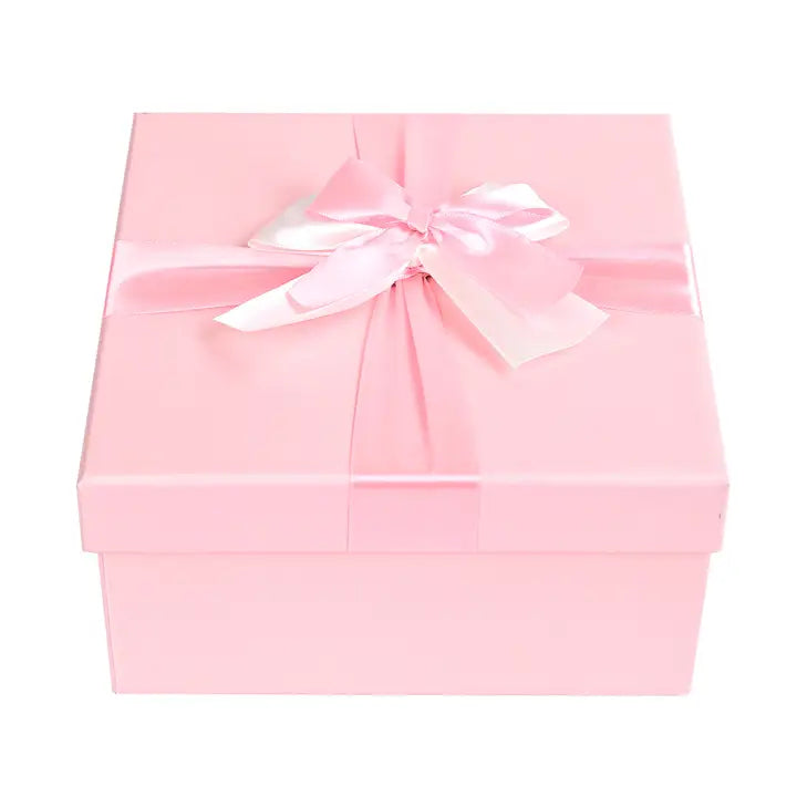 Geschenkbox Quadratische babyrosa
