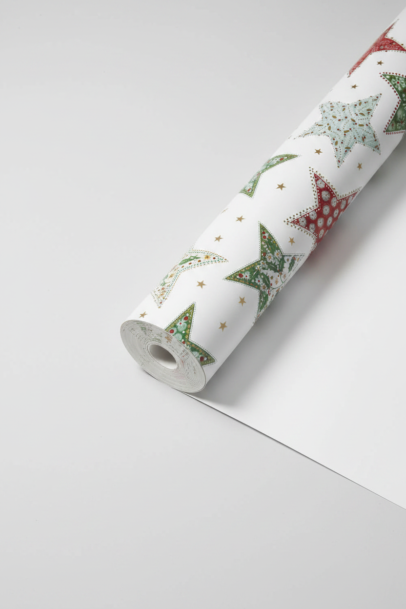 Geschenkpapier-Sécaré Rolle „Urania" grün