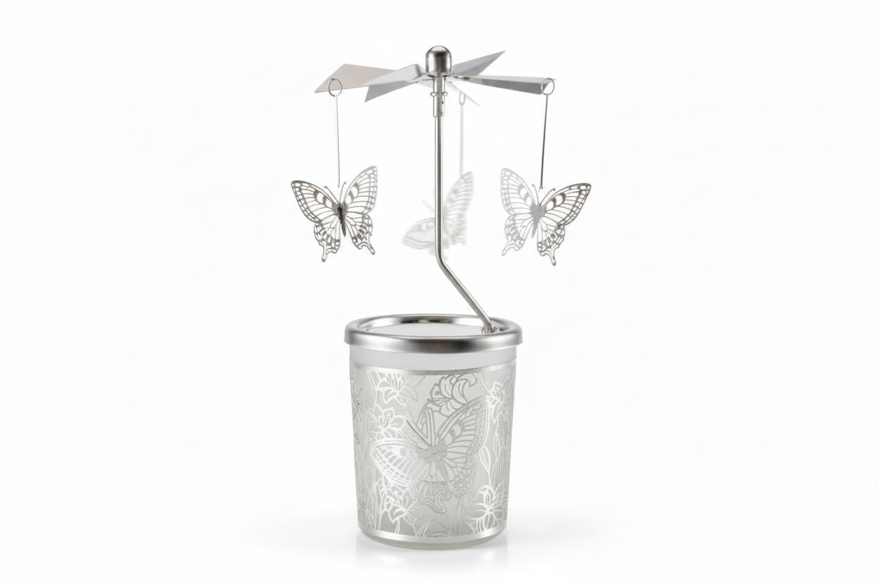 Windlicht Glas-Karussell