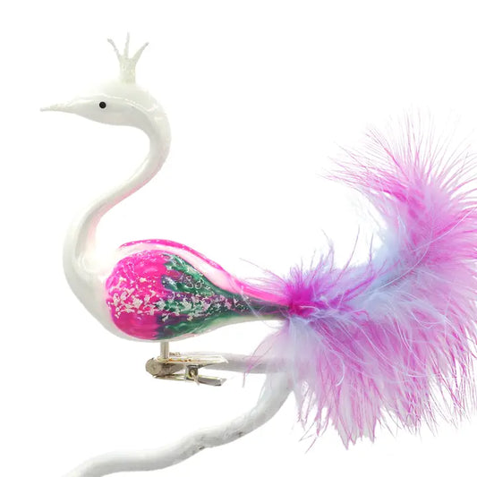 Glas Swan „ANTIQUE“ aus Glas Swan- Weihnachtsschmuck - Avaloon Party-Deko-Geschenke