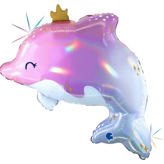 Folienballon Glowy Dolphin