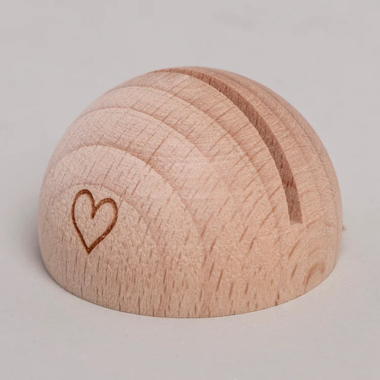 Card Holder Half-round Heart