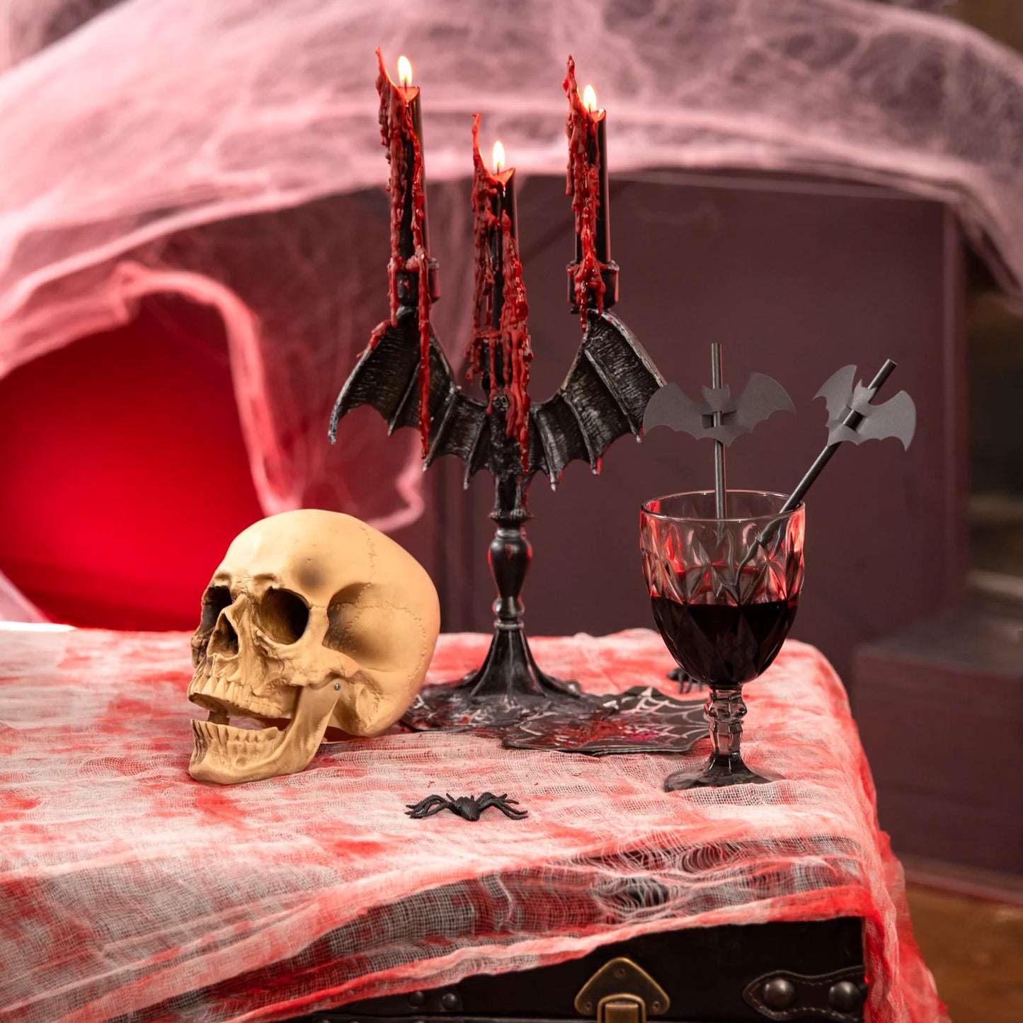 Halloween-Blutkerzen, 2 Stück
