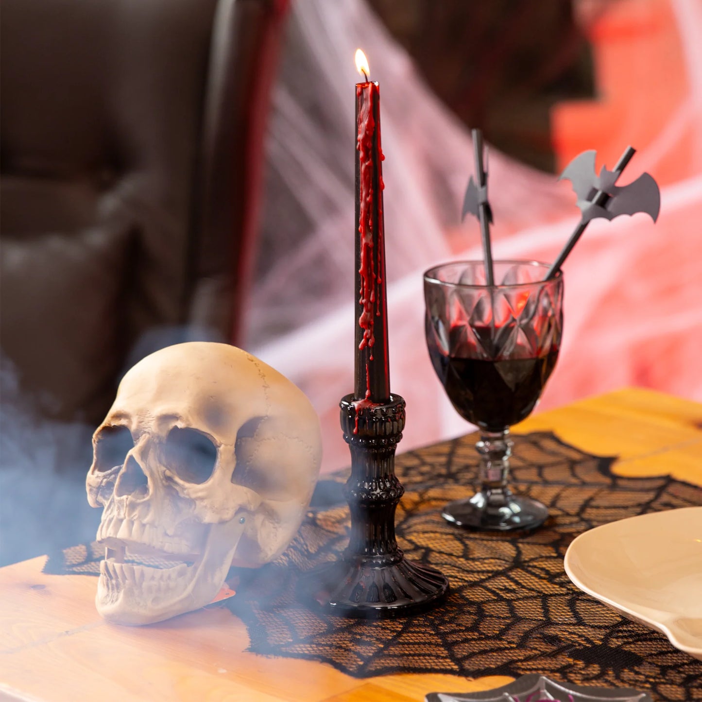 Halloween-Blutkerzen, 2 Stück