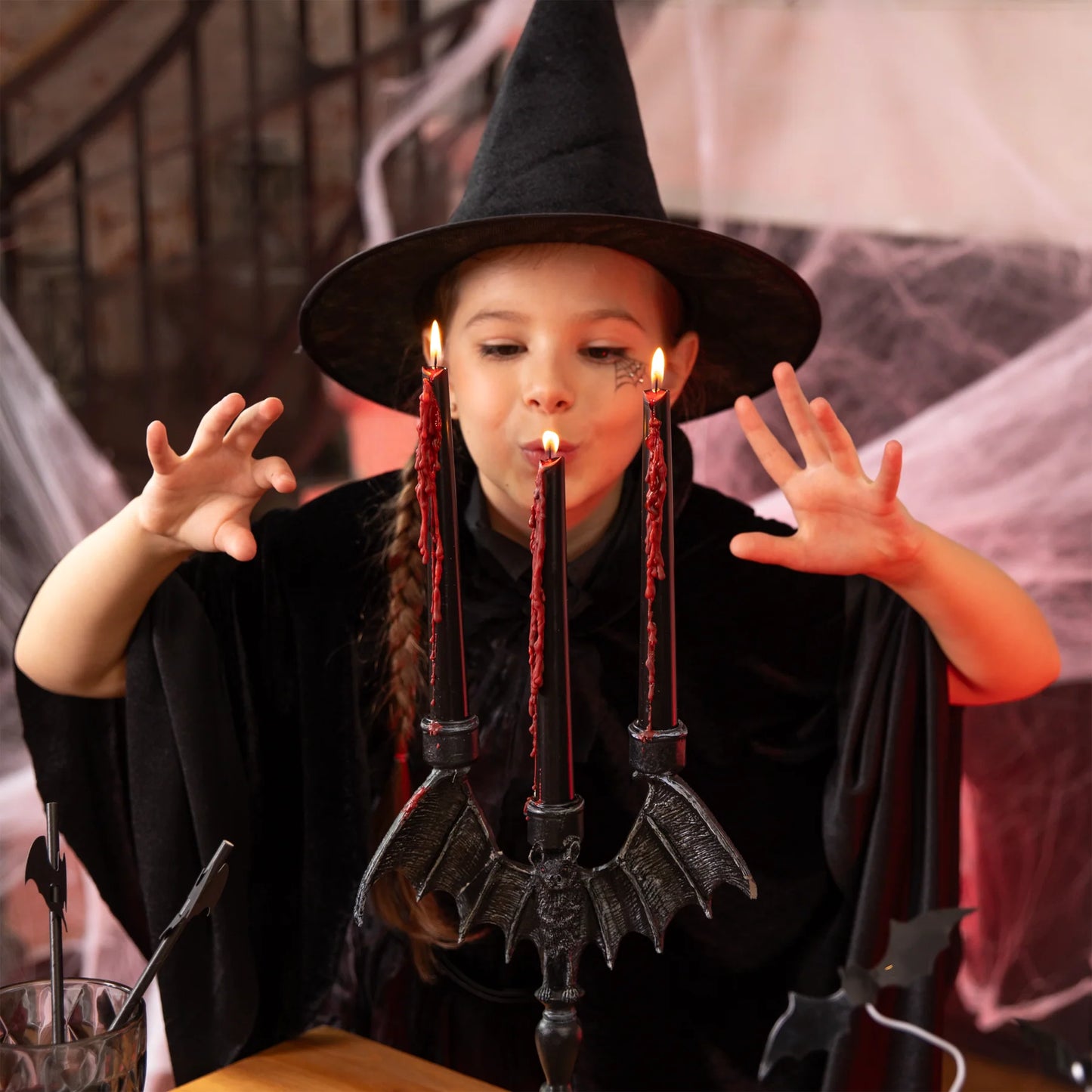 Halloween-Blutkerzen, 2 Stück