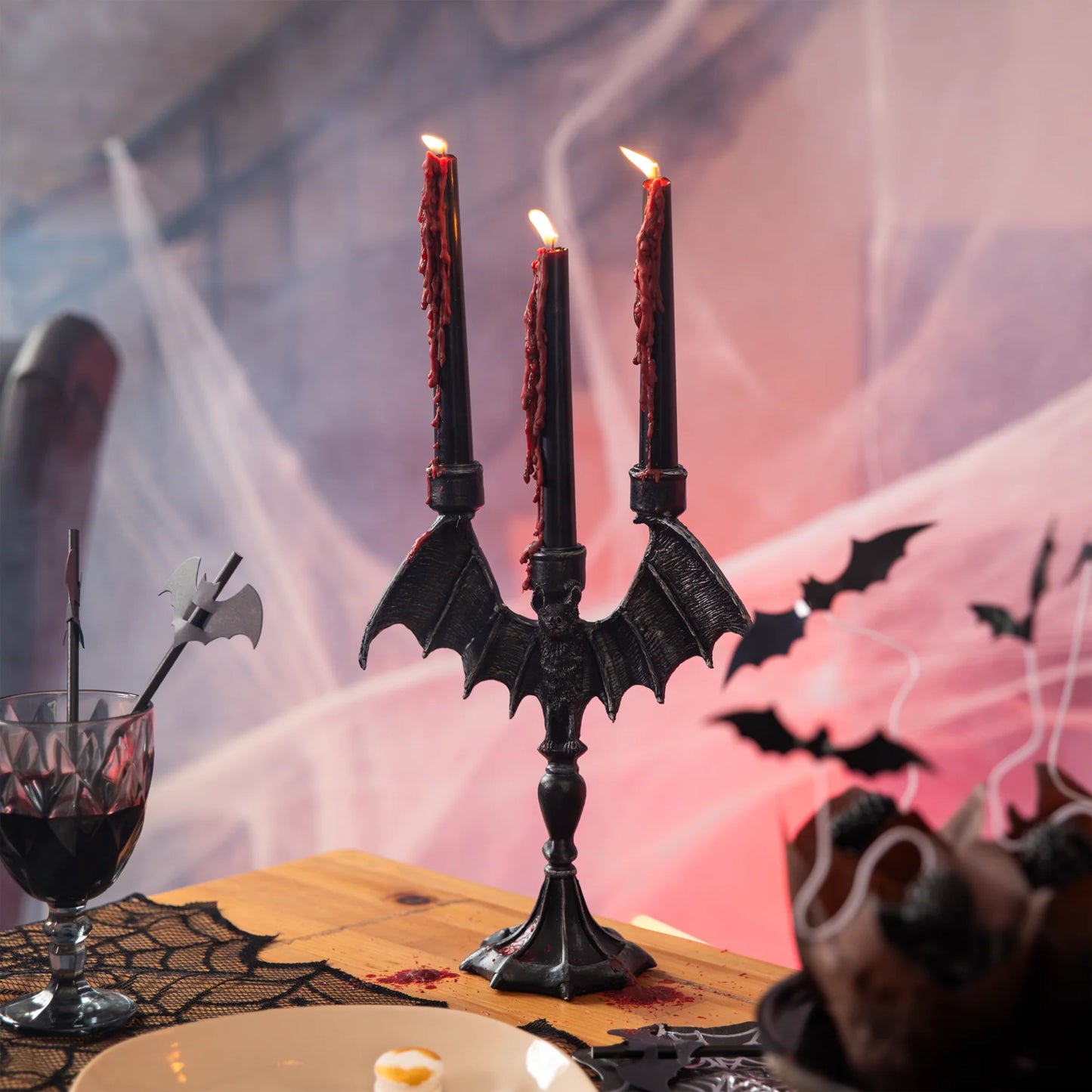Halloween-Blutkerzen, 2 Stück