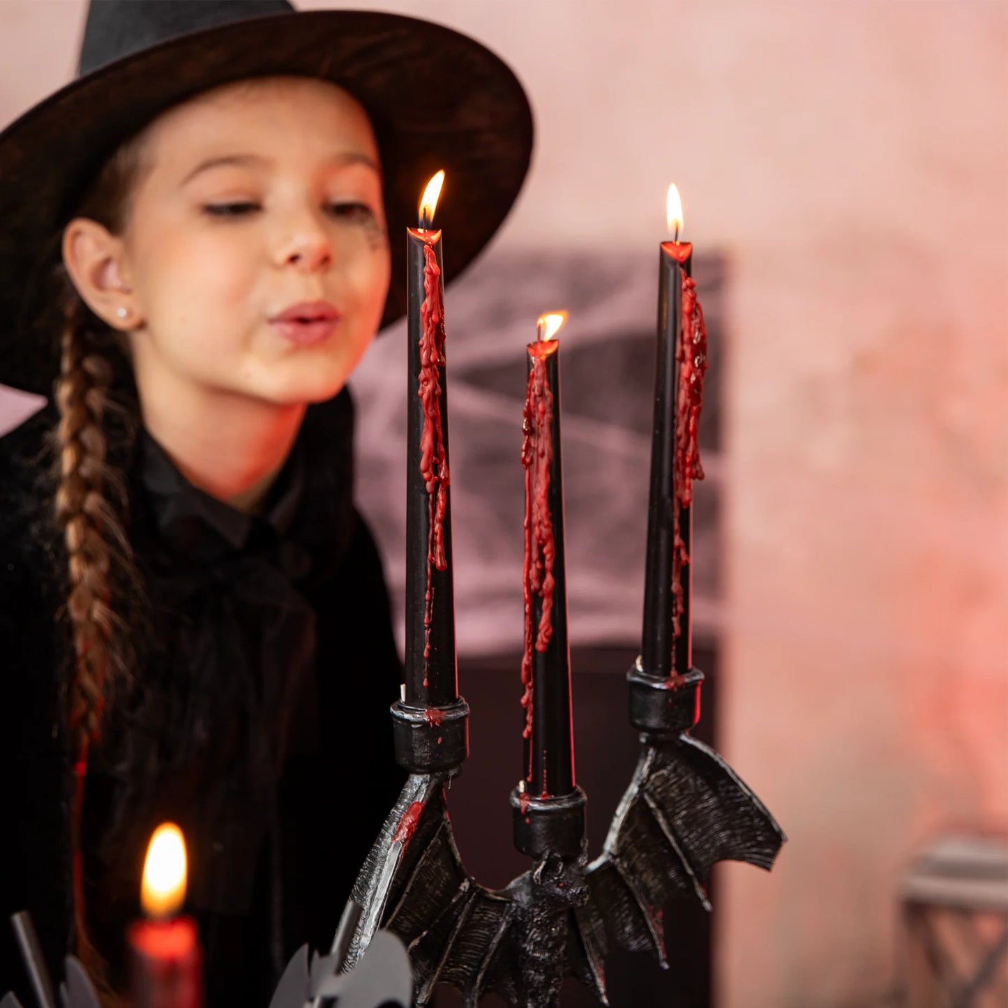 Halloween-Blutkerzen, 2 Stück