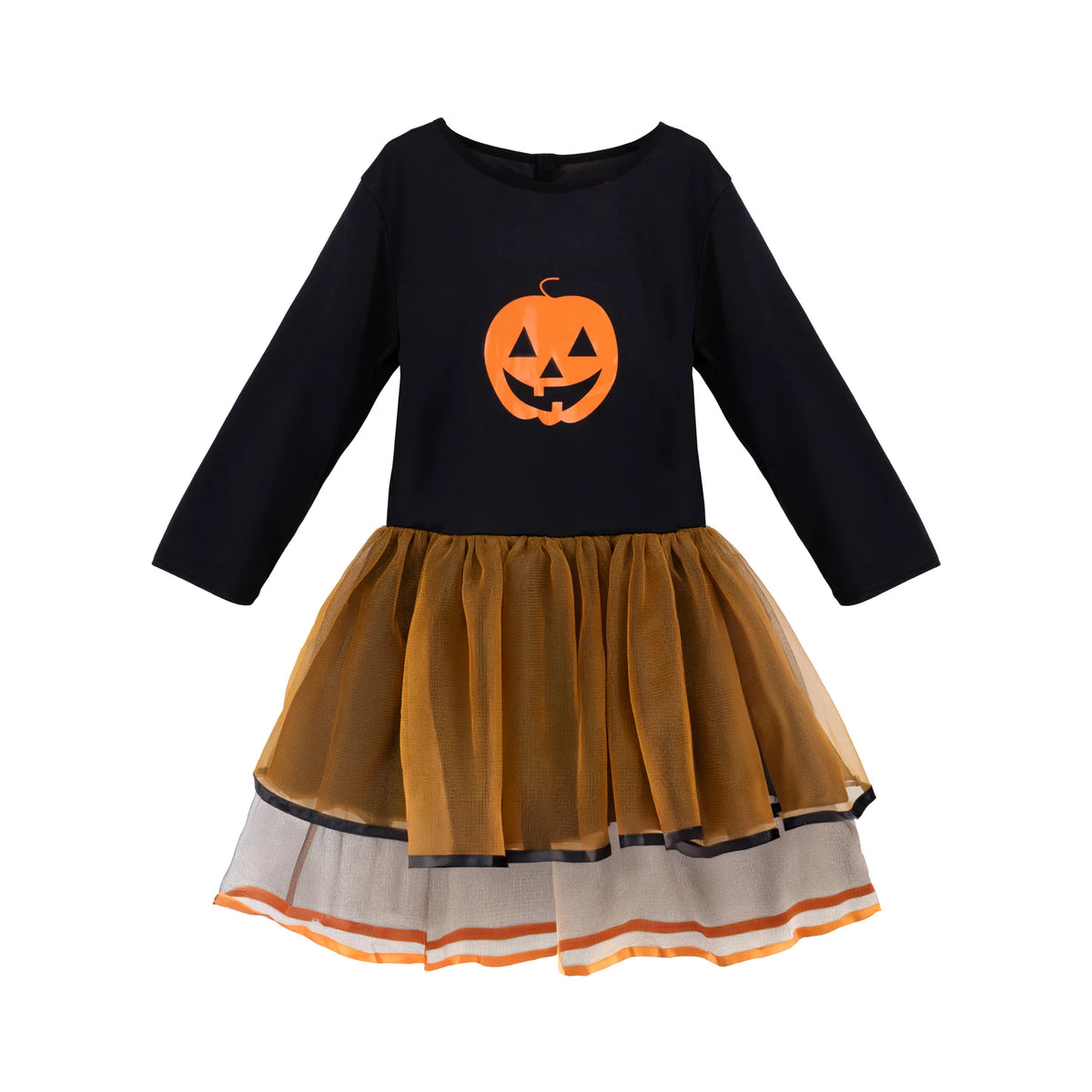 Halloween-Kürbiskleid für Mädchen – Grösse S und M