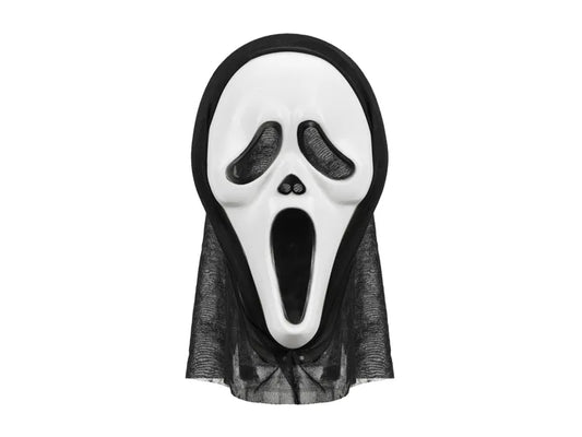 Halloween-Maske mit Kapuze, 18x31cm, Mix