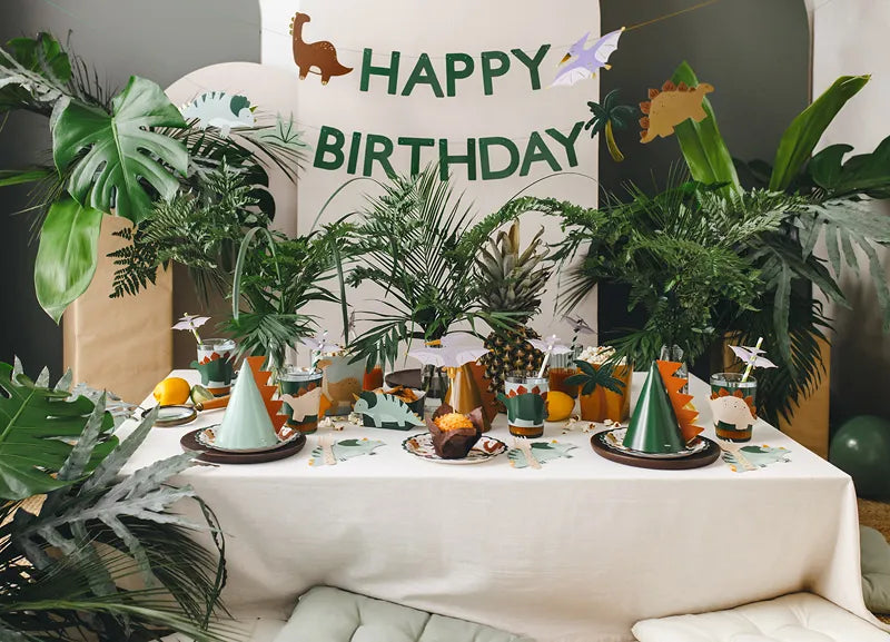 Happy Birthday Dinosaur Banner, 3 m, Colorful